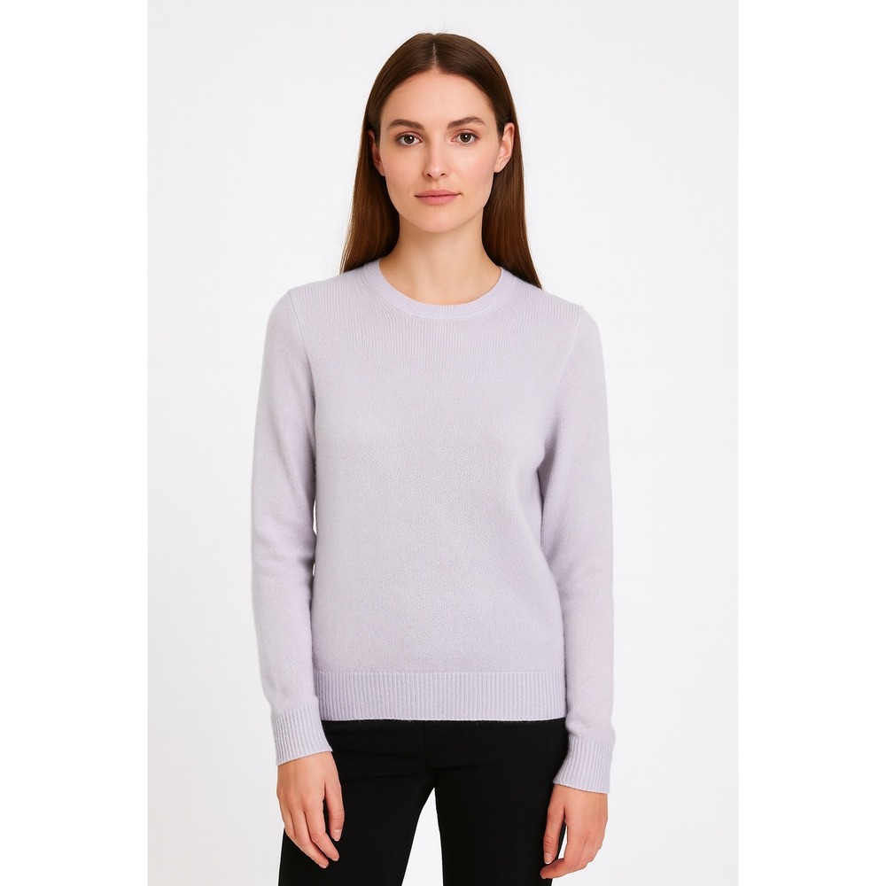 C BY BLOOMINGDALES CASHMERE SWEATER SERENITY BLUE CREW NECK‎ SWEATER SIZE M